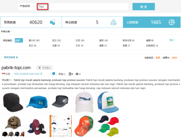 帽子数据,外贸客户,MK SPORTS集团官网贸易